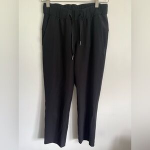 Lululemon On The Fly Crop Drawstring Office Pant *Woven 23" - Black - US 2